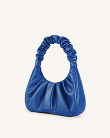 Gabbi Ruched Hobo Handbag - Classic Blue