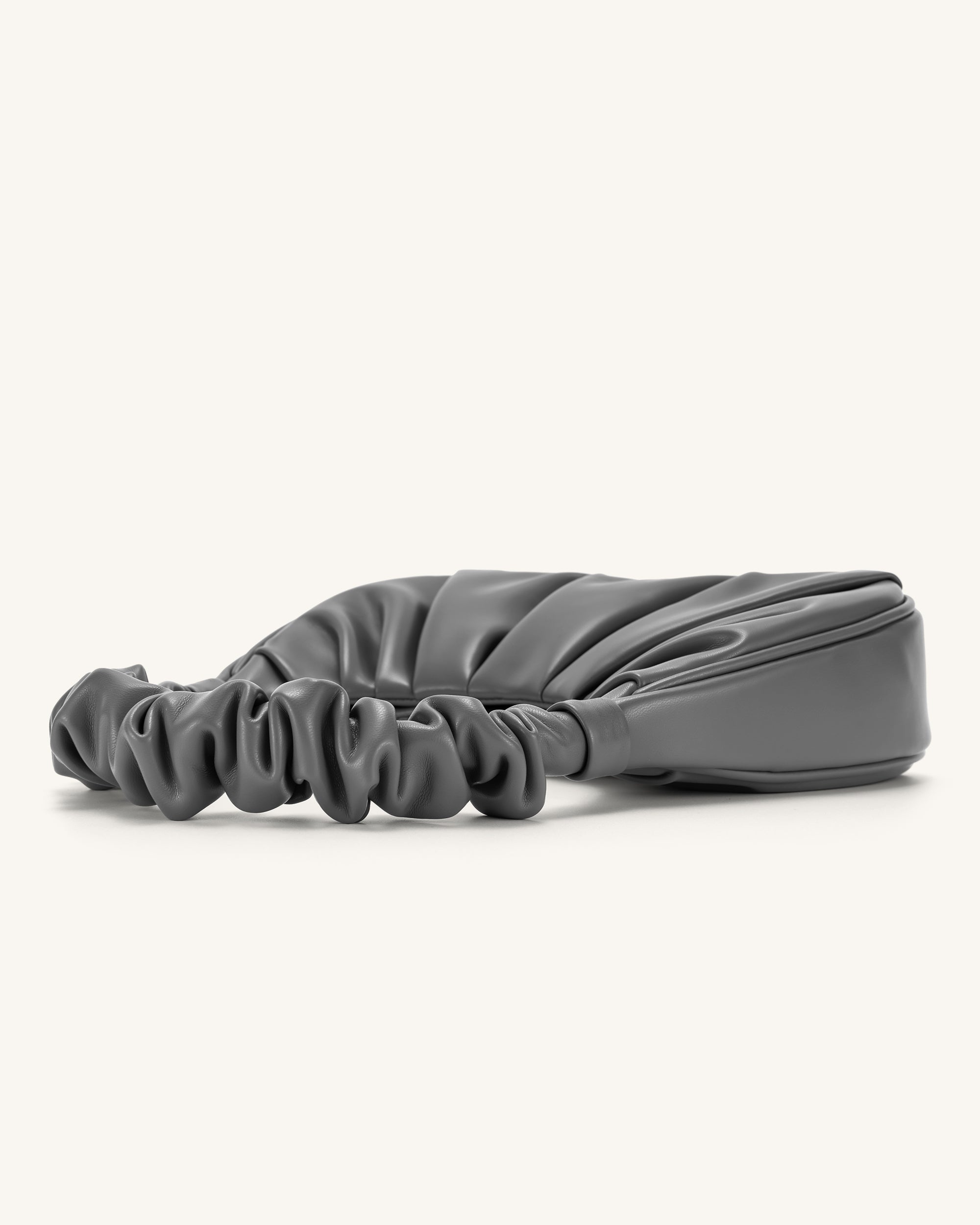 Gabbi Ruched Hobo Handbag - Gray