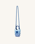 FEI Gradient Checkerboard Phone Bag - Dark Blue