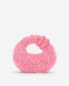 Abacus Faux Fur Top Handle Bag - Pink