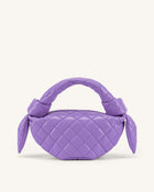 Croissant Top Handle Bag - Purple