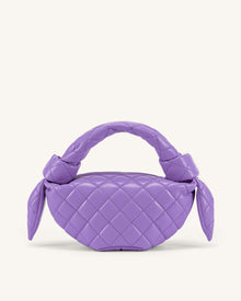 Croissant Top Handle Bag - Purple