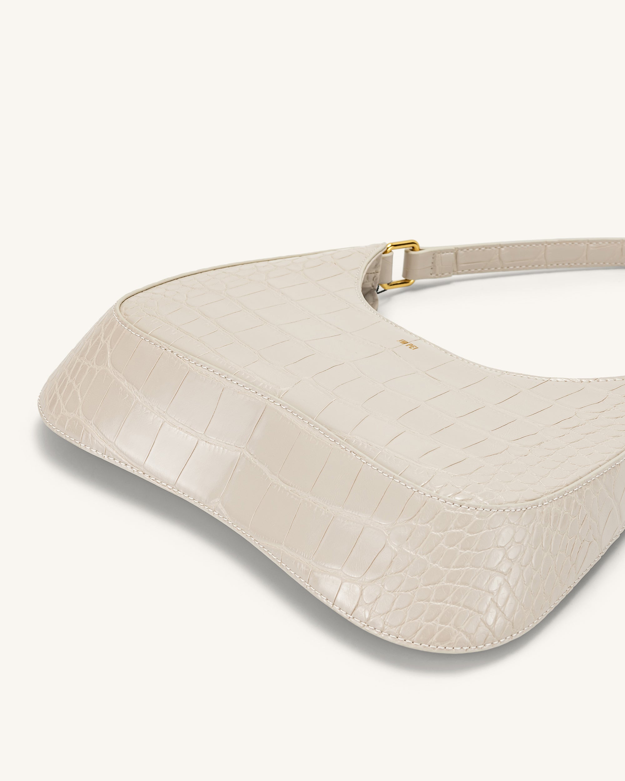 Ruby Shoulder Bag - White Croc | JW PEI