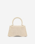 Molly Top Handle Bag - Light Beige Croc