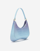 Ruby Shoulder Bag -  Blue & Purple Gradient Croc