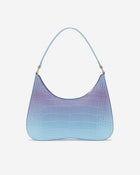 Ruby Shoulder Bag -  Blue & Purple Gradient Croc