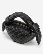 Croissant Top Handle Bag - Black