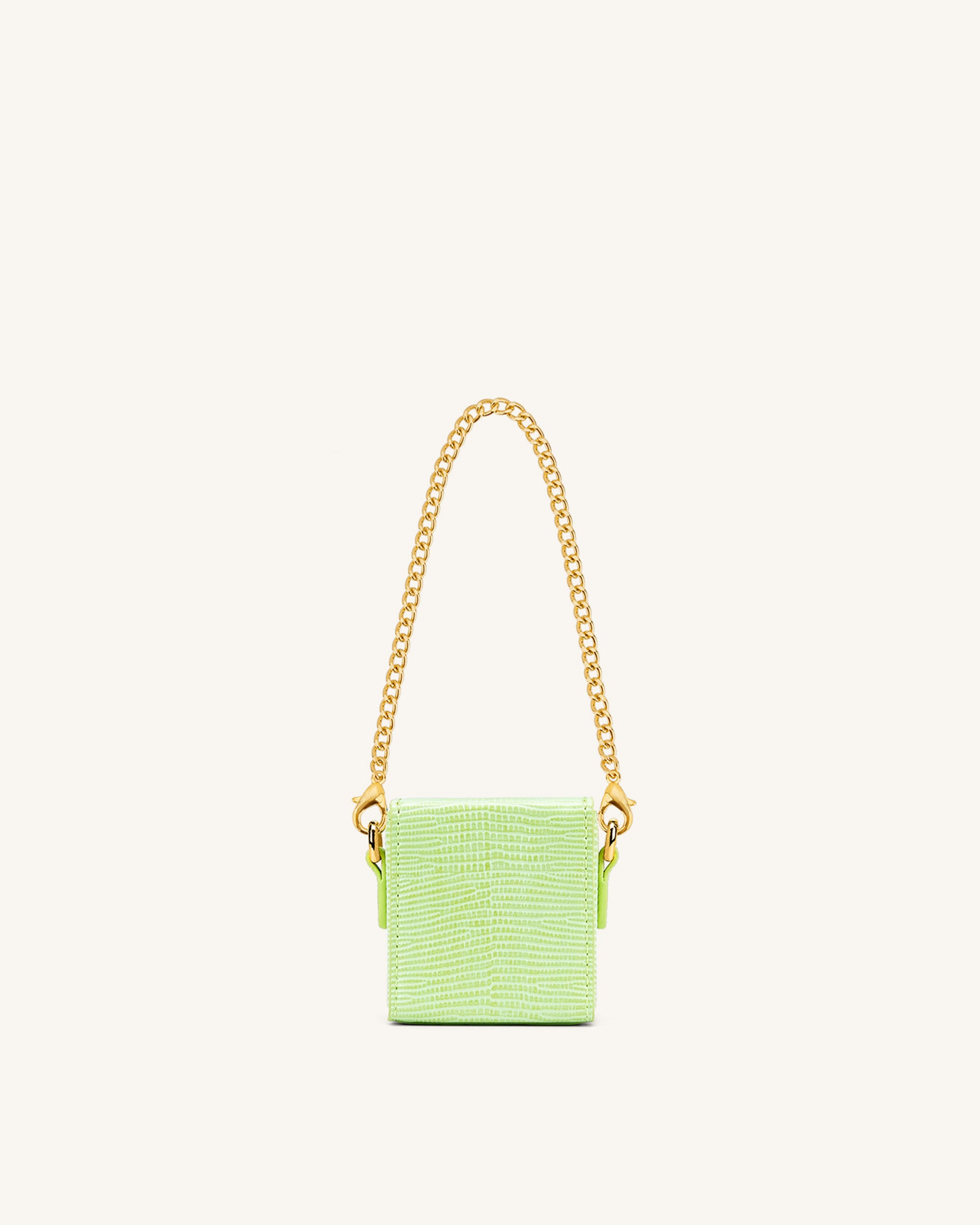 Square Mini Box - Lime Green Lizard