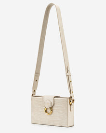 Grace Box Bag - Ivory  Croc