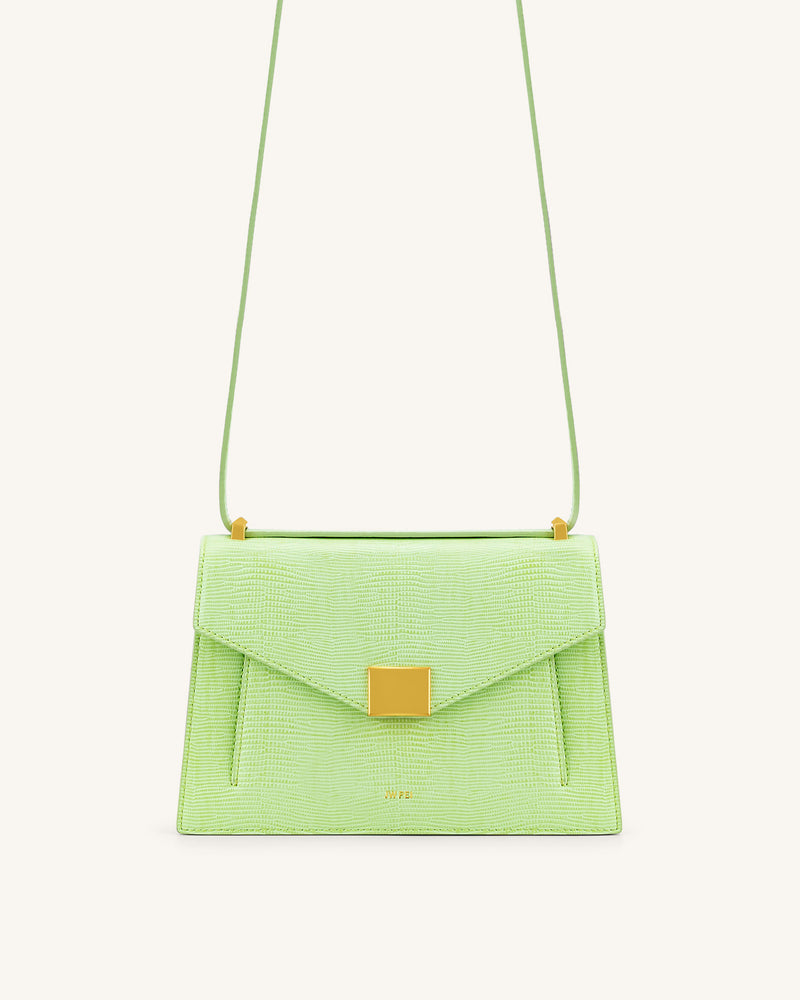 Lilian Bag - Lime Green Lizard