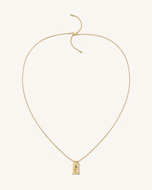 Roman Small Arch Pendant Necklace - 18ct Gold Plated & Multicolor Zircon